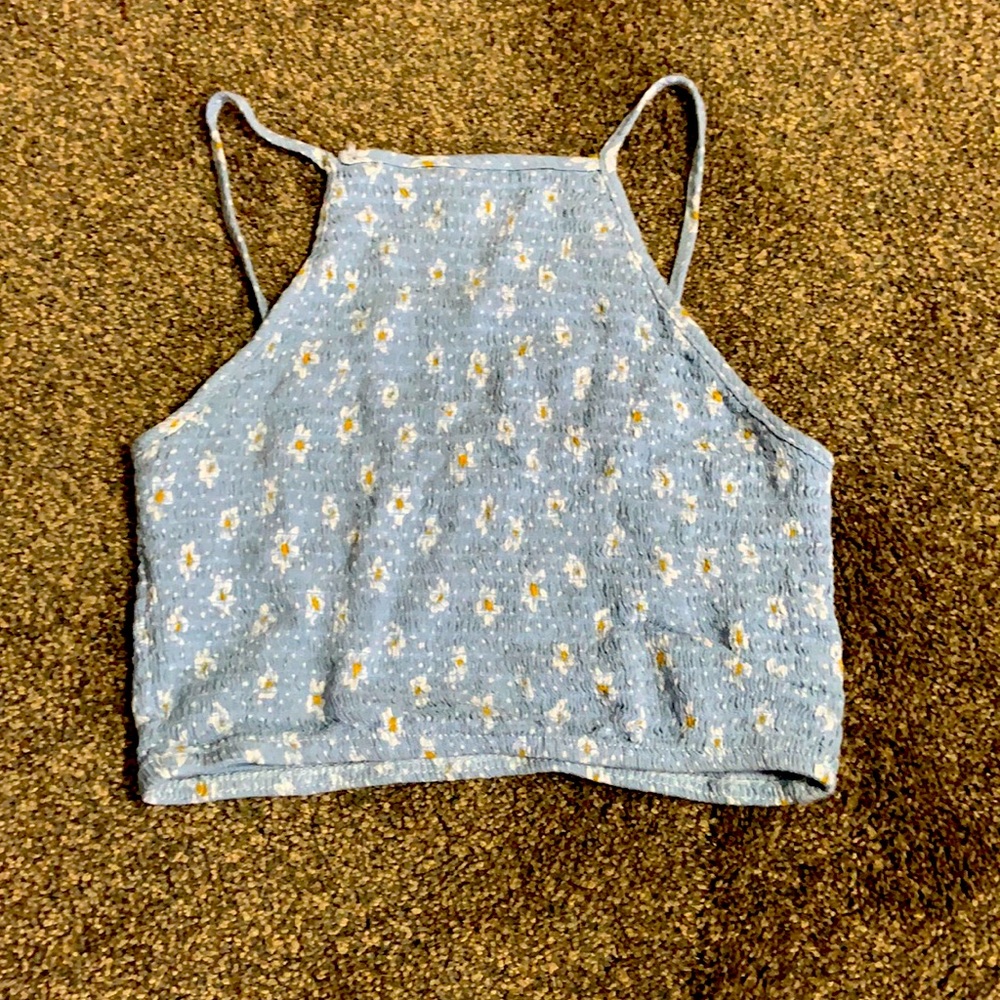 La heart sized small cute halter crop top